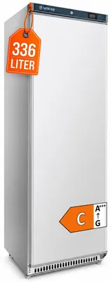 Produktbild von Lagerkühlschrank ECO 400, Innenraum aus Kunststoff, weiß