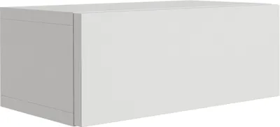 Immagine prodotto di Comodino sospeso con cassetto, frontale liscio, bianco, 40 x 21,6 x 16 cm