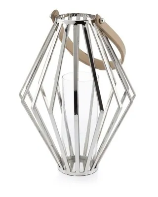 Produktbild von HowHomely Laterne Metall Geometrisch 41 cm - Stilvolle Beleuchtung für Ihr Zuhause