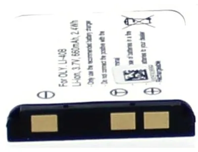 Produktbild von Akku für Praktica Luxmedia 12-04 Li-Ion 3,7 Volt 650 mAh schwarz.