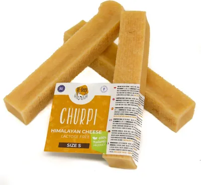 Produktbild von RF-DEER 3x S 90-117g 8-9cm Kauknochen aus Käse für alle Hunderassen geeignet Kaubarer Kauartikel 100% Natürlicher Kauspaß