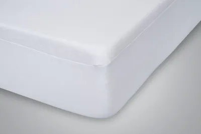 Produktbild von Kneer Spannbetttuch Qualität 86 Molton-Kalmuck I Farbe 01 Weiss I Größe 200x200x30 cm I Reine Baumwolle