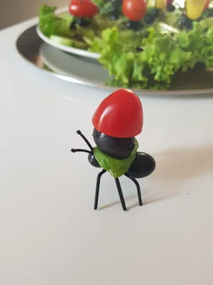 Produktbild von 12x Ameisen Piekser Gabel Fingerfood für Party Häppchen - Deko Party-Spiesse