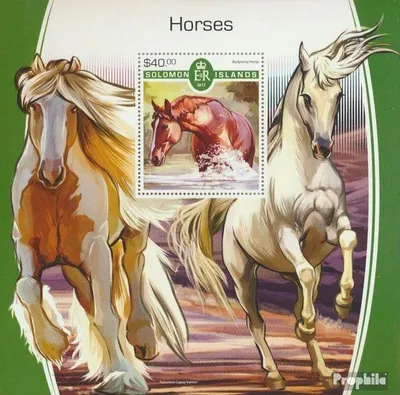 Produktbild von Briefmarken Salomoninseln 2017 Mi Block 706 (kompl. Ausg.) postfrisch Pferde
