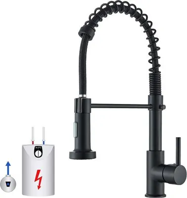 Produktbild von Schwarze Drehbare Küchenarmatur 360 Grad