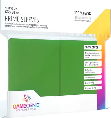 Immagine prodotto di Gamegenic - Manicotti Prime Verde (100 manicotti)