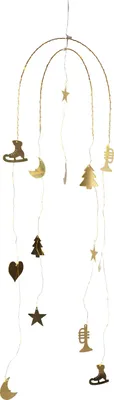 Produktbild von Star Trading 691-32, Leichte Dekorationsfigur, Gold, IP20, Transparent, 39 Glühbirne(n), LED