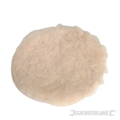 Produktbild von Silverline Klett-Polierhaube aus Wolle 125 mm