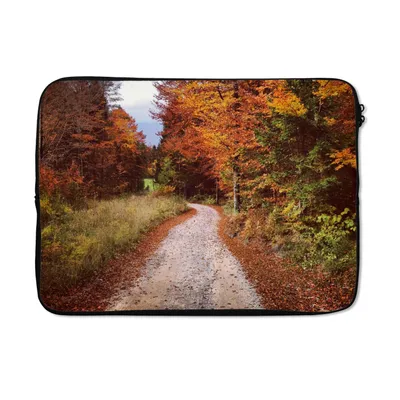 Produktbild von MuchoWow® Laptop Hülle 13 Zoll Herbst - Herbstblätter - Weg - Wald Laptoptasche - Laptophülle - Sleeve - Rundumschutz