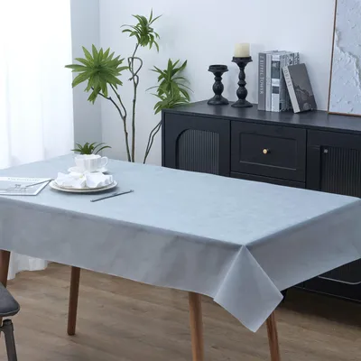 Produktbild von UnboxG Vlies Tischdeckenrolle Hellgrau 1,18 x 25 m, Wasserabweisend, Zuschneidbar, Halbtransparent, Kratzfest, Einweg-Tischdecke für Hochzeit, Party, Restaurant & Bankett