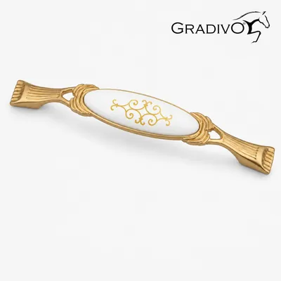 Produktbild von Möbelgriff Küchengriffe Schrankgriff Bügelgriff Schubladengriffe 920 Matt - Gold 160 mm
