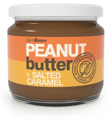 Produktbild von GymBeam - Erdnussbutter mitesalzenem Karamell, 340 g, gesalzenes Karamell