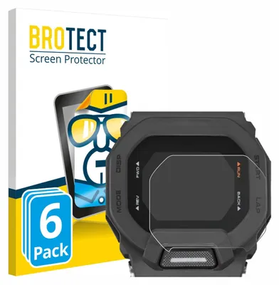 Produktbild von 6x Für Casio G-Shock GBD-200 Schutzfolie BROTECT Displayschutz Display Schutz Folie Klar Transparent