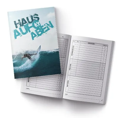 Produktbild von itenga Hausaufgabenheft Surfer (Motiv 33) DIN A5, 96 Seiten