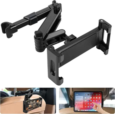 Produktbild von Tablet Halterung Auto Kopfstütze 360° Drehung iPad Samsung Nintendo Switch Tablet Smartphone Holder 4.7-11 Zoll