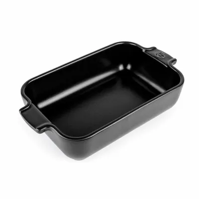 Zdjęcie produktu dla Peugeot prostokątne naczynie żaroodporne Appolia, ceramiczne, satynowane czarne, 22 cm, 61524