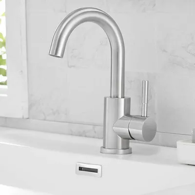 Produktbild von 360° drehbare Spültischarmatur mit 24 cm Auslaufhöhe (9,45 Zoll), Edelstahl 304, matte Oberfläche, für Bad und Küche