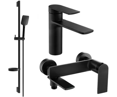 Zdjęcie produktu dla Mexen Zero DS62 zestaw wannowy, czarny - 71103DS62-70