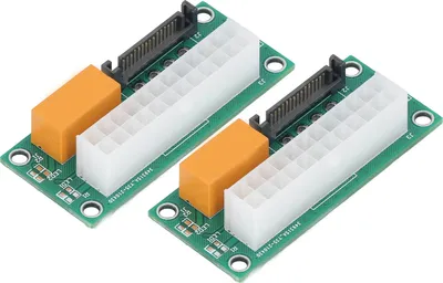 Obrázek produktu pro Duální napájecí zdroj Sync Starter SATA rozhraní Duální PSU adaptér 24 Pin Dual Power Connector pro BTC Miner
