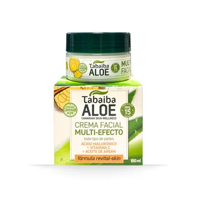 Zdjęcie produktu dla Multi Effect Face Cream Tabaibaloe 100ml. Krem odżywczy do twarzy z aloesem z Wysp Kanaryjskich.