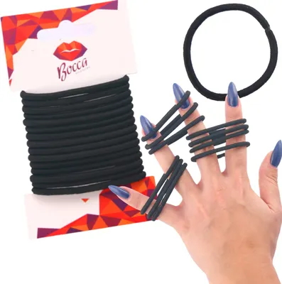 Obrázok produktu pre Bocca Beauty viazanie vlasov 15 kusov čierna