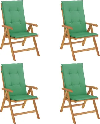 Image de VidaXL 3196468, Terrasse, Assise rembourrée, Polyester, Vert, 110 kg, 600 mm