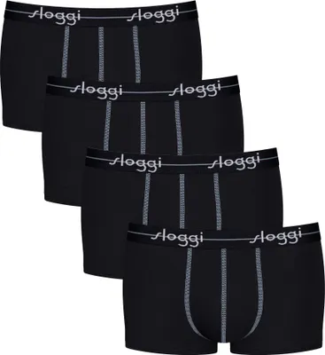 Produktbild von Sloggi Herren Hipster 4er Pack - Start Hipster C4P box, Boxershort, Baumwolle Schwarz 2XL