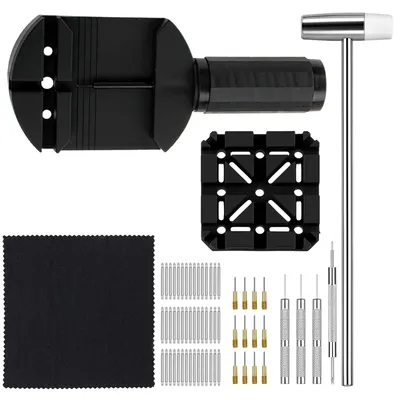 Produktbild von Uhrmacherset Uhrenwerkzeug Set - 124-teilig - Federstifte und Hämmer - Federstege