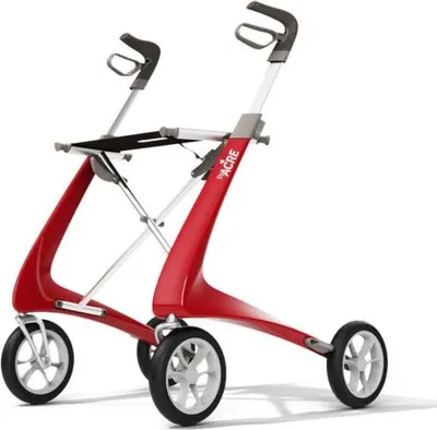 Produktbild von ACRE - Carbon Ultralight Rollator | leichtester Rollator der Welt - nur 4,8kg, komplett montiert | rot