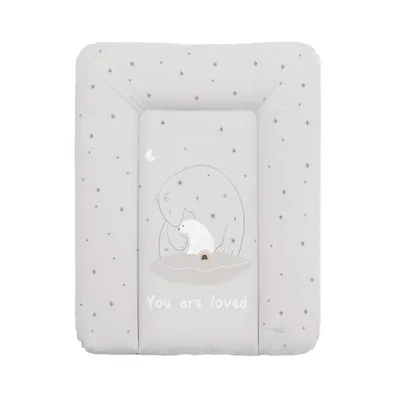 Produktbild von Ceba Baby Basic Weiche Profilierte Wickelauflage 50 x 70 cm – Wickelunterlage für Wickelkommode, Standard 100 (Polar Bears)