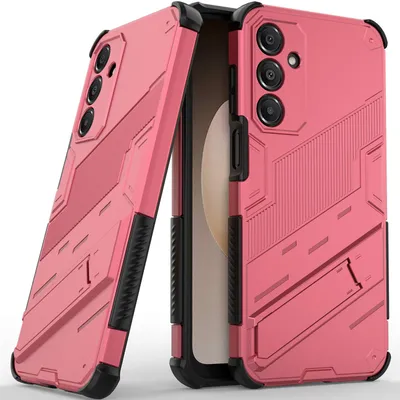 Produktbild von Armor Hülle für Samsung Galaxy A16 5G/4G Hybrid PC TPU Bumper Stoßfestes Schutzhülle mit Standfunktion Rosa