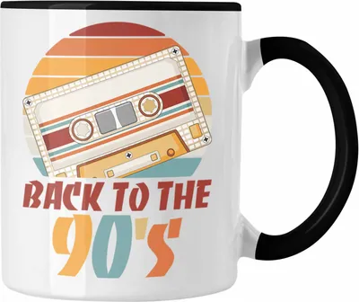 Produktbild von Trendation - 90er Jahre Kassette Tasse Geschenk 90. Jahre Geschenkdidee Errinerrung (Schwarz)
