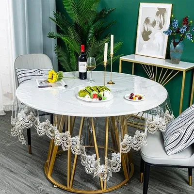 Zdjęcie produktu dla Przezroczysty obrus z PVC, 150 x 240 cm, wodoodporny, do użytku wewnątrz i na zewnątrz