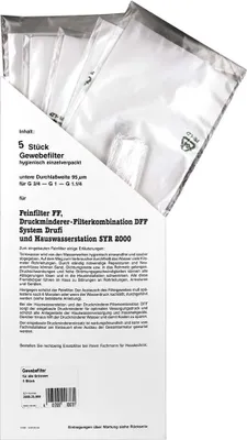 Produktbild von SYR Gewebefilter 2000, Maschenweite 90 µm, für Drufi DFF/FF Kerzenfilter, 5 Stück in einer Vorratspackung