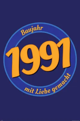 Produktbild von Geburtstagsposter - Poster - 1991 - Mit Liebe