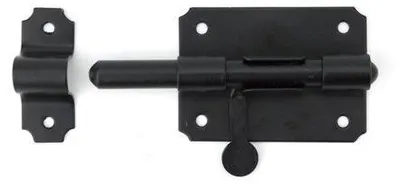 Obrázok produktu pre Grendelriegel čierny, malý - 80 x 55 mm