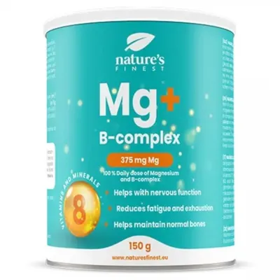 Obrázek produktu pro Nature's Finest Magnesium + B-Complex - Prášok - 150 g