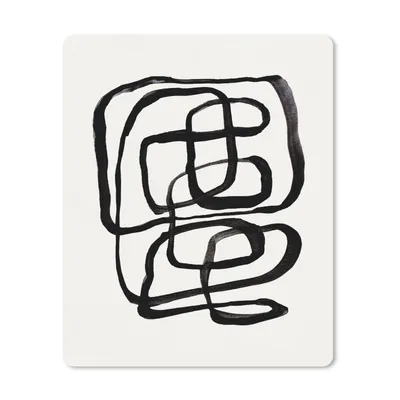 Produktbild von MuchoWow® Mauspad Mousepad Abstrakt - Kunst - Linien - Muster 19x23 cm - Mousepads - Maus Mat - Pad - Mausunterlage - Mauspads - Spielen