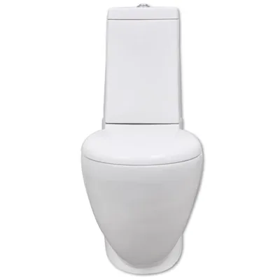 Image de vidaXL Ensemble toilettes & bidet blanc Céramique