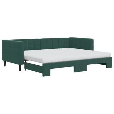 Produktbild von VidaXL 3196717, Sofabett, Grün, Schaum, Metall, Polyester, Holz, 2230 mm, 1000 mm