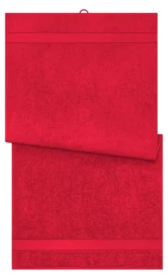 Image de Myrtle Beach - Serviette de bain, coton filé à l'anneau LT3675 (taille unique) (rouge)