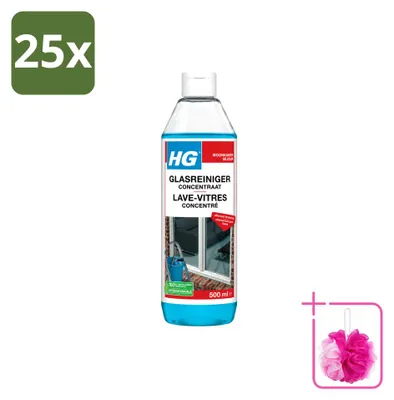 Produktbild von 25 x HG Glasreiniger Konzentrat - 500 ml - Sparpackung - 25 Stücke