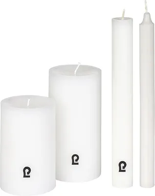 Produktbild von Lambert Kerze weiß  H 25 cm, D 2,1 cm H 25 cm, D 2,1 cm gezogen durchgefärbt weiß 39930