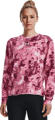 Produktbild von Damen Under Armour Rival Terry Print Crew Sweatshirt, Größe: M