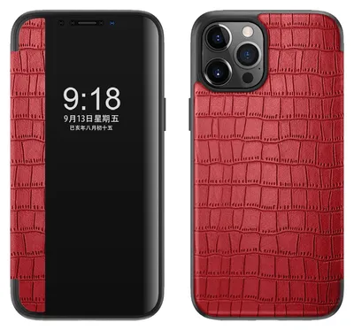 Obrázek produktu pro Pro Apple iPhone 12 / 12 Pro 6.1 Pouzdro na mobilní telefon Red Crocodile Design Pouzdra na pouzdra