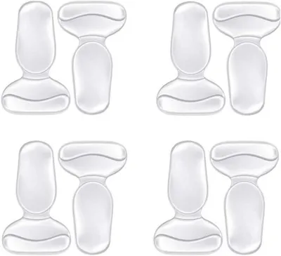 Immagine prodotto di TRANKIELO® - Solette in gel per scarpe troppo grandi – Solette trasparenti, confezione da 4 paia