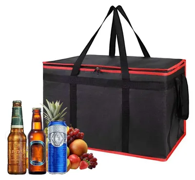 Obrázek produktu pro Izolační chladicí taška, materiál: Oxford, voděodolná, skládací, rozměry: 58x35x38 cm