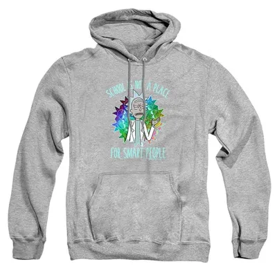 Immagine prodotto di Rick and Morty - Felpa con cappuccio unisex per uomo/donna, modello TV40614 (XXL), colore: Grigio sportivo
