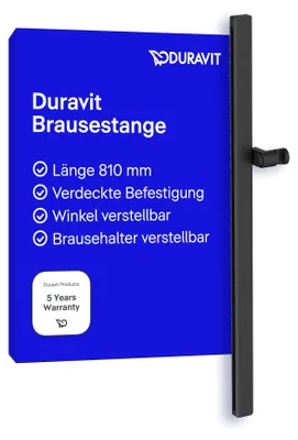 Productafbeelding van DURAVIT UV0600005046 Douchestang, 810 mm, zwart