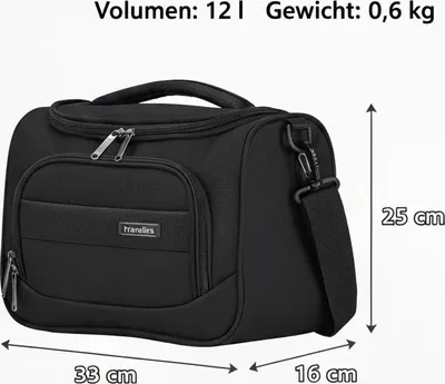 Produktbild von Travelite Chios Beautycase Kosmetikkoffer Kulturtasche Bordtasche schwarz